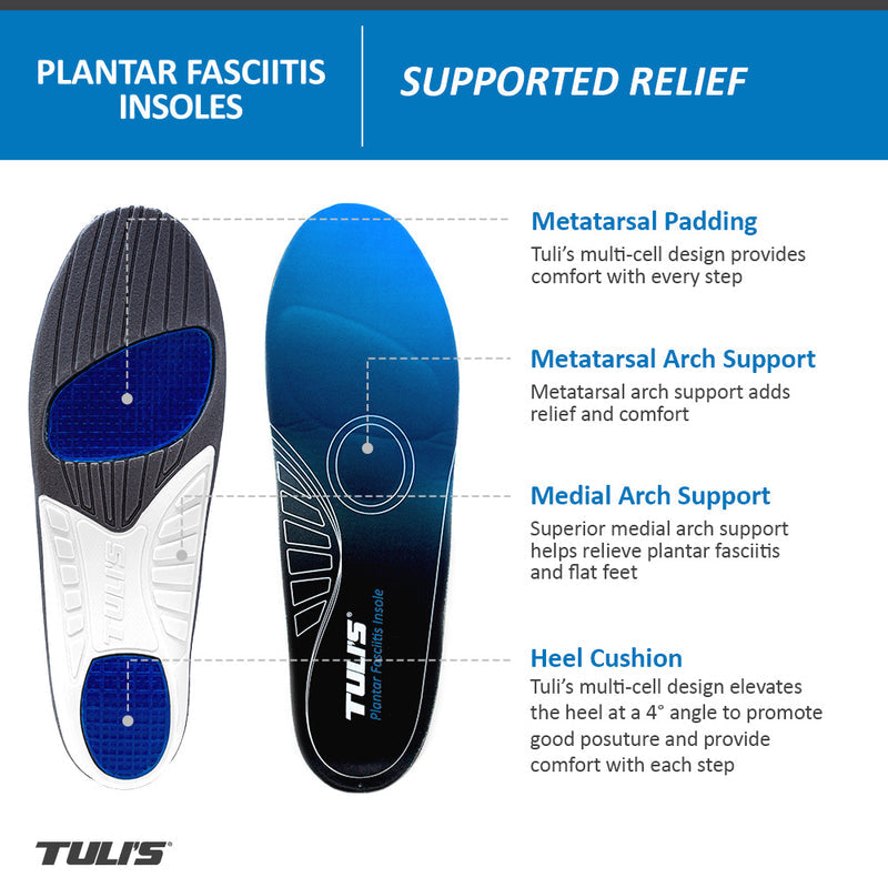 TULI'S® PLANTAR FASCIITIS INSOLES