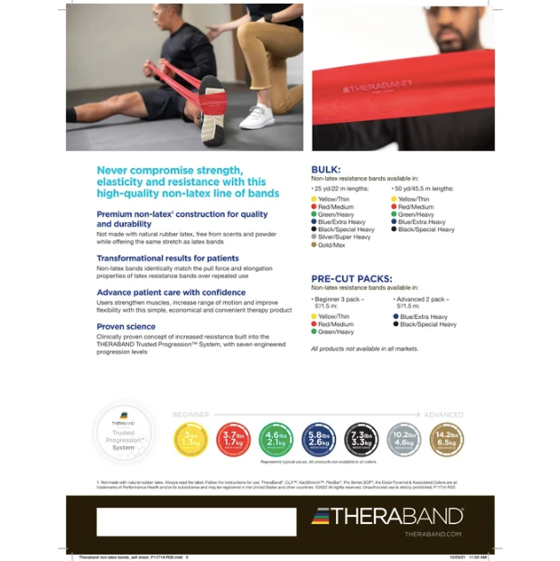 Theraband Professional Non-Latex Resistance Bands