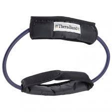 TheraBand Professional Latex Resistance Tubing, 12 Inch Loop With Padded Cuffs