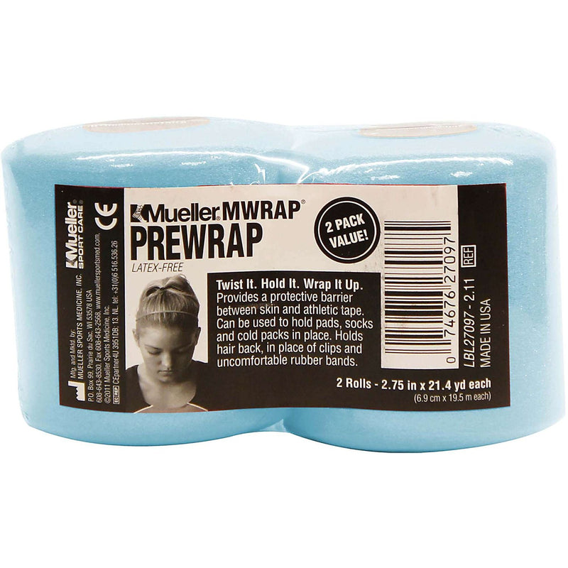 Mueller M Wrap MultiPurpose PreWrap, 2 3/4" x 21.4 yds - 2-Pack Rolls