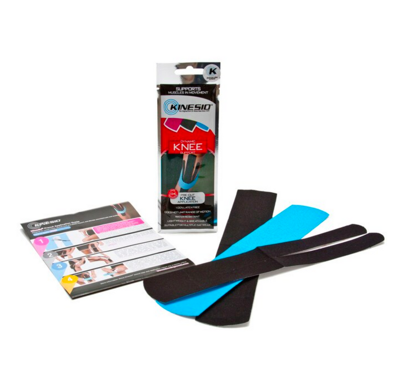 Kinesio Tex Pre-Cut Application - Latex-Free, Water-Resistant