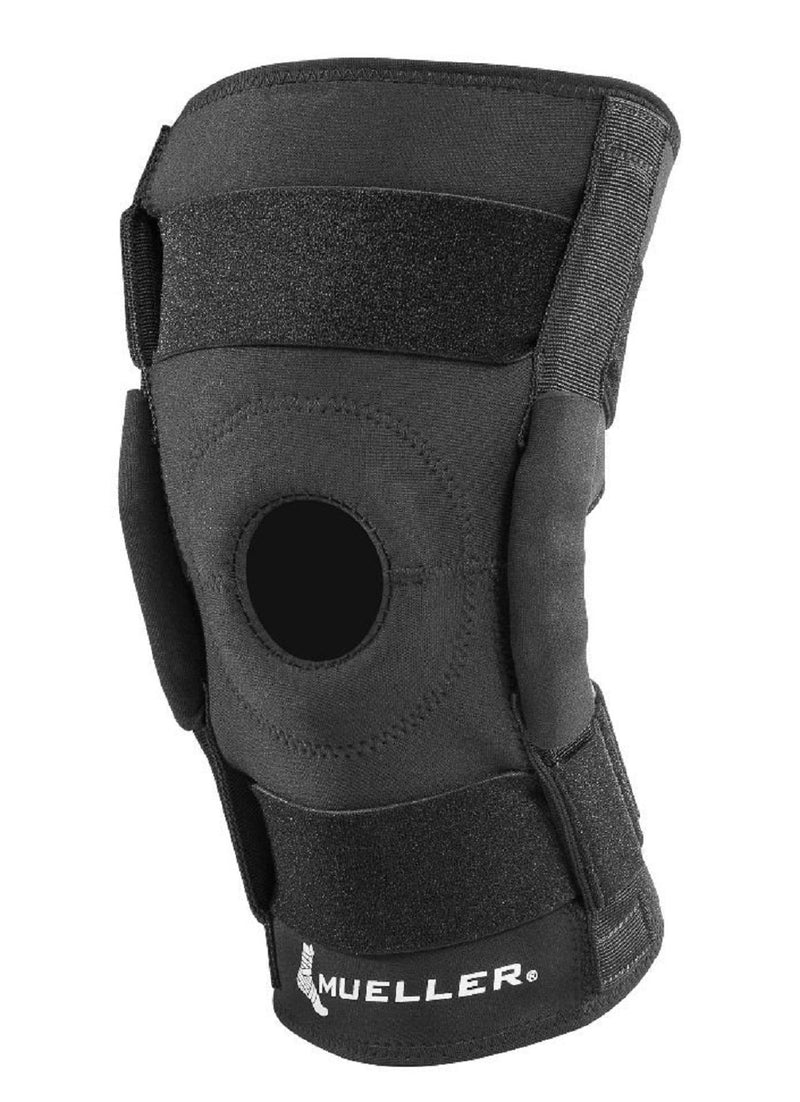 Mueller Hinged Wraparound Knee Brace, Black