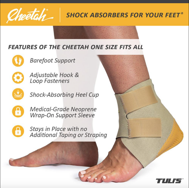 Tuli's® Cheetah® Heel Cup With Compression Sleeve